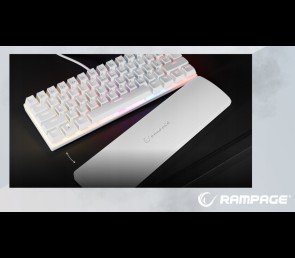 Rampage Plower K60 Klawiatura Mechaniczna biała gamingowa RGB Blue Switch