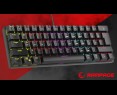 Rampage Plower K60 klawiatura mechaniczna gaming Blue Switch czarna Rampage Plower K60 klawiatura mechaniczna gaming Blue Switch czarna
