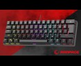 Rampage Plower K60 klawiatura mechaniczna gaming Blue Switch czarna Rampage Plower K60 klawiatura mechaniczna gaming Blue Switch czarna