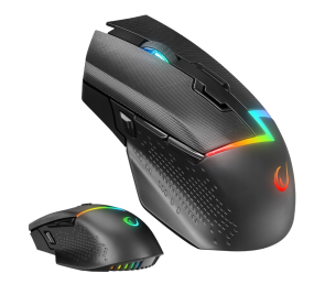 Mysz Rampage DROP M3 gaming bezprzewodowa 1000Hz RGB czarna ergonomiczna