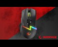 Mysz Rampage DROP M3 gaming bezprzewodowa 1000Hz RGB czarna ergonomiczna Mysz Rampage DROP M3 gaming bezprzewodowa 1000Hz RGB czarna ergonomiczna