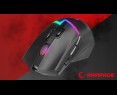 Mysz Rampage DROP M3 gaming bezprzewodowa 1000Hz RGB czarna ergonomiczna Mysz Rampage DROP M3 gaming bezprzewodowa 1000Hz RGB czarna ergonomiczna