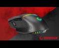 Mysz Rampage DROP M3 gaming bezprzewodowa 1000Hz RGB czarna ergonomiczna Mysz Rampage DROP M3 gaming bezprzewodowa 1000Hz RGB czarna ergonomiczna