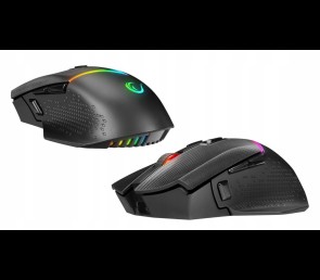 Mysz Rampage DROP M3 gaming bezprzewodowa 1000Hz RGB czarna ergonomiczna