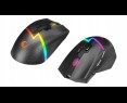 Mysz Rampage DROP M3 gaming bezprzewodowa 1000Hz RGB czarna ergonomiczna Mysz Rampage DROP M3 gaming bezprzewodowa 1000Hz RGB czarna ergonomiczna