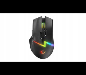 Mysz Rampage DROP M3 gaming bezprzewodowa 1000Hz RGB czarna ergonomiczna