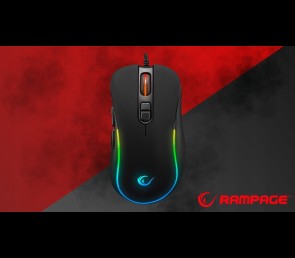 Mysz Rampage X-JAMMER V2 RGB 12800 DPI gaming wydajna makro