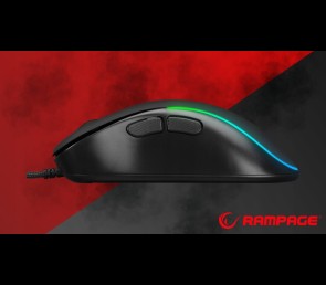 Mysz Rampage X-JAMMER V2 RGB 12800 DPI gaming wydajna makro