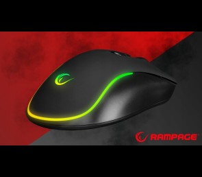 Mysz Rampage X-JAMMER V2 RGB 12800 DPI gaming wydajna makro