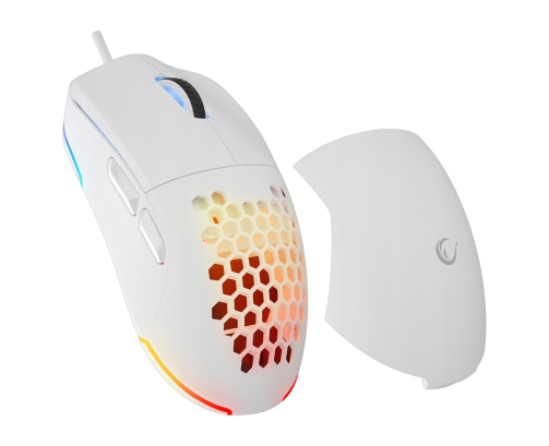 Rampage BLINK myszka gamingowa 12800 DPI RGB ergonomiczna biała