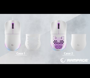 Rampage BLINK myszka gamingowa 12800 DPI RGB ergonomiczna biała