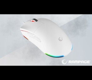 Rampage BLINK myszka gamingowa 12800 DPI RGB ergonomiczna biała