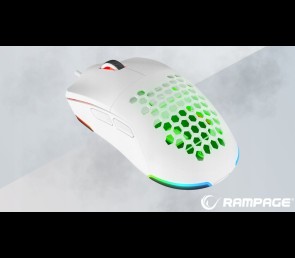 Rampage BLINK myszka gamingowa 12800 DPI RGB ergonomiczna biała