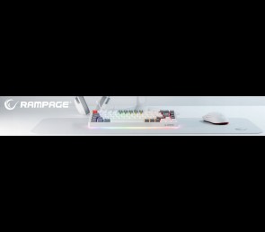 Rampage BLINK myszka gamingowa 12800 DPI RGB ergonomiczna biała