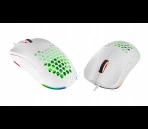 Rampage BLINK myszka gamingowa 12800 DPI RGB ergonomiczna biała