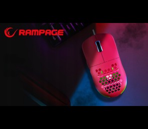 Rampage BLINK myszka gamingowa 12800 DPI RGB różowa ergonomiczna