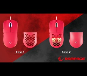 Rampage BLINK myszka gamingowa 12800 DPI RGB różowa ergonomiczna