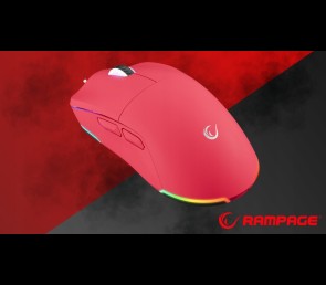 Rampage BLINK myszka gamingowa 12800 DPI RGB różowa ergonomiczna