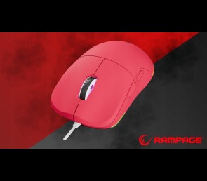 Rampage BLINK myszka gamingowa 12800 DPI RGB różowa ergonomiczna