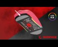 Rampage BLINK myszka gamingowa 12800 DPI RGB różowa ergonomiczna Rampage BLINK myszka gamingowa 12800 DPI RGB różowa ergonomiczna