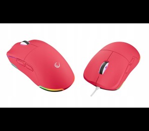 Rampage BLINK myszka gamingowa 12800 DPI RGB różowa ergonomiczna