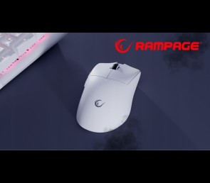 Rampage Blitz Ultimate mysz bezprzewodowa gaming PAW3950 30000 DPI biała