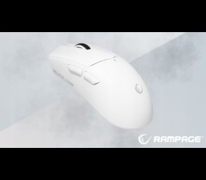 Rampage Blitz Ultimate mysz bezprzewodowa gaming PAW3950 30000 DPI biała