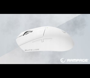 Rampage Blitz Ultimate mysz bezprzewodowa gaming PAW3950 30000 DPI biała