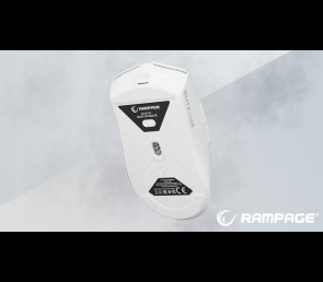 Rampage Blitz Ultimate mysz bezprzewodowa gaming PAW3950 30000 DPI biała