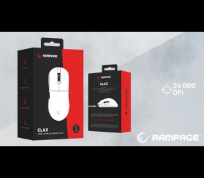 Rampage Clax Mysz bezprzewodowa gaming ultralekka 54 g 24000 DPI