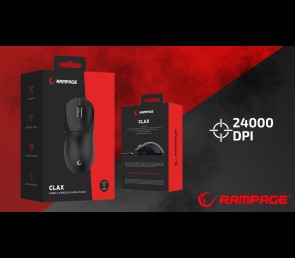 Rampage Clax mysz bezprzewodowa gaming ultralekka 54g PAW3311 24000 DPI