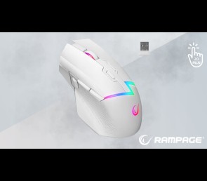 Rampage DROP M3 mysz bezprzewodowa gaming 1000Hz RGB biała