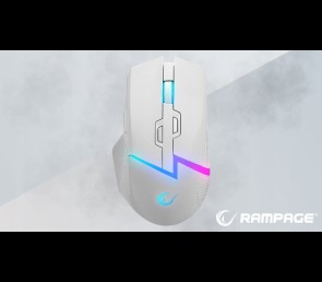 Rampage DROP M3 mysz bezprzewodowa gaming 1000Hz RGB biała
