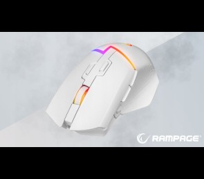 Rampage DROP M3 mysz bezprzewodowa gaming 1000Hz RGB biała