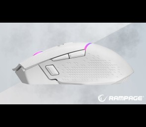 Rampage DROP M3 mysz bezprzewodowa gaming 1000Hz RGB biała