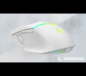 Rampage DROP M3 mysz bezprzewodowa gaming 1000Hz RGB biała
