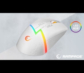 Rampage DROP M3 mysz bezprzewodowa gaming 1000Hz RGB biała