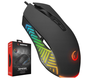 Rampage Mysz SPEAR V2 gamingowa RGB 12800 DPI 1kHz makro