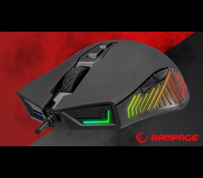 Rampage Mysz SPEAR V2 gamingowa RGB 12800 DPI 1kHz makro
