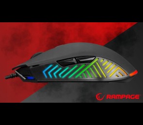 Rampage Mysz SPEAR V2 gamingowa RGB 12800 DPI 1kHz makro