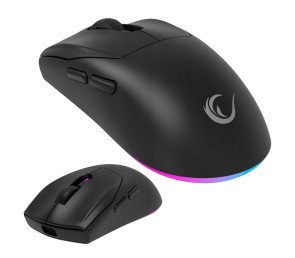 Rampage Prote M5 mysz gamingowa bezprzewodowa 24000 DPI 1000Hz RGB czarna