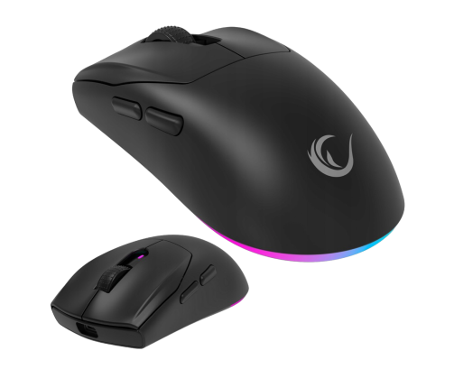 Rampage Prote M5 mysz gamingowa bezprzewodowa 24000 DPI 1000Hz RGB czarna