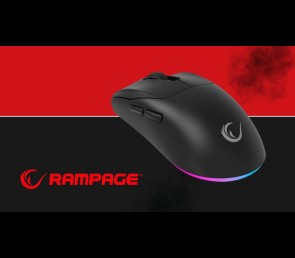 Rampage Prote M5 mysz gamingowa bezprzewodowa 24000 DPI 1000Hz RGB czarna