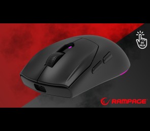 Rampage Prote M5 mysz gamingowa bezprzewodowa 24000 DPI 1000Hz RGB czarna