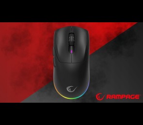 Rampage Prote M5 mysz gamingowa bezprzewodowa 24000 DPI 1000Hz RGB czarna
