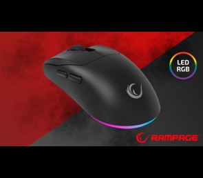 Rampage Prote M5 mysz gamingowa bezprzewodowa 24000 DPI 1000Hz RGB czarna