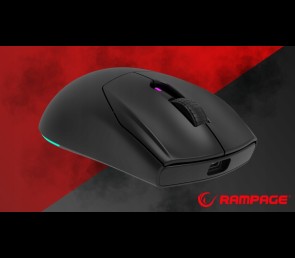 Rampage Prote M5 mysz gamingowa bezprzewodowa 24000 DPI 1000Hz RGB czarna