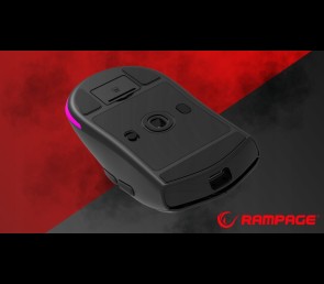 Rampage Prote M5 mysz gamingowa bezprzewodowa 24000 DPI 1000Hz RGB czarna