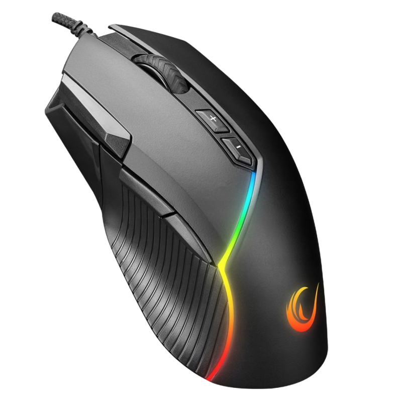 Rampage SMX G39 Comfort myszka gamingowa 12800 DPI programowalna RGB czarna Rampage SMX G39 Comfort myszka gamingowa 12800 DPI programowalna RGB czarna