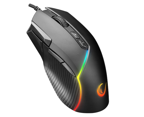 Rampage SMX G39 Comfort myszka gamingowa 12800 DPI programowalna RGB czarna